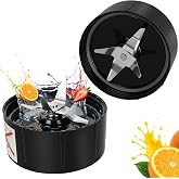 QUIENKITCH Blender Blades, 2 Pack Replacement Parts for Magic Bullet 250W | Stainless Steel Cross Blade, Food Grade Plastic Gear, Compatible with 250W Magic Bullet, Smoothie and Meal Prep Ready
