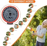 BABADU Garden Hose Spray Gun - 10 Patterns, Anti-Leaking Nozzle, Orange-Yellow view 6