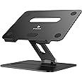 brocoon Laptop Stand, Adjustable Laptop MacBook Stand for Desk, Ergonomic Aluminum Computer Stand with Heat-Vent, Laptop Riser Compatible for 10-17" Laptops