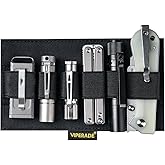 VIPERADE PL10 EDC Organizer Elastic Modular, EDC Insert Pouch Panel Hook Backed Accessories Holder, Large Elastic Organizer for Blackpack, Bag