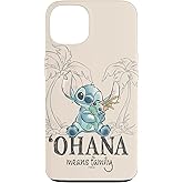Disney Lilo & Stitch Ohana Means Family Cute Hug Sketch Case for iPhone 13