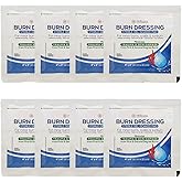 8 Pack - Burn Gel Dressing 4" X 4" Burn Care First Aid Treatment for Burns, scalds & sunburns