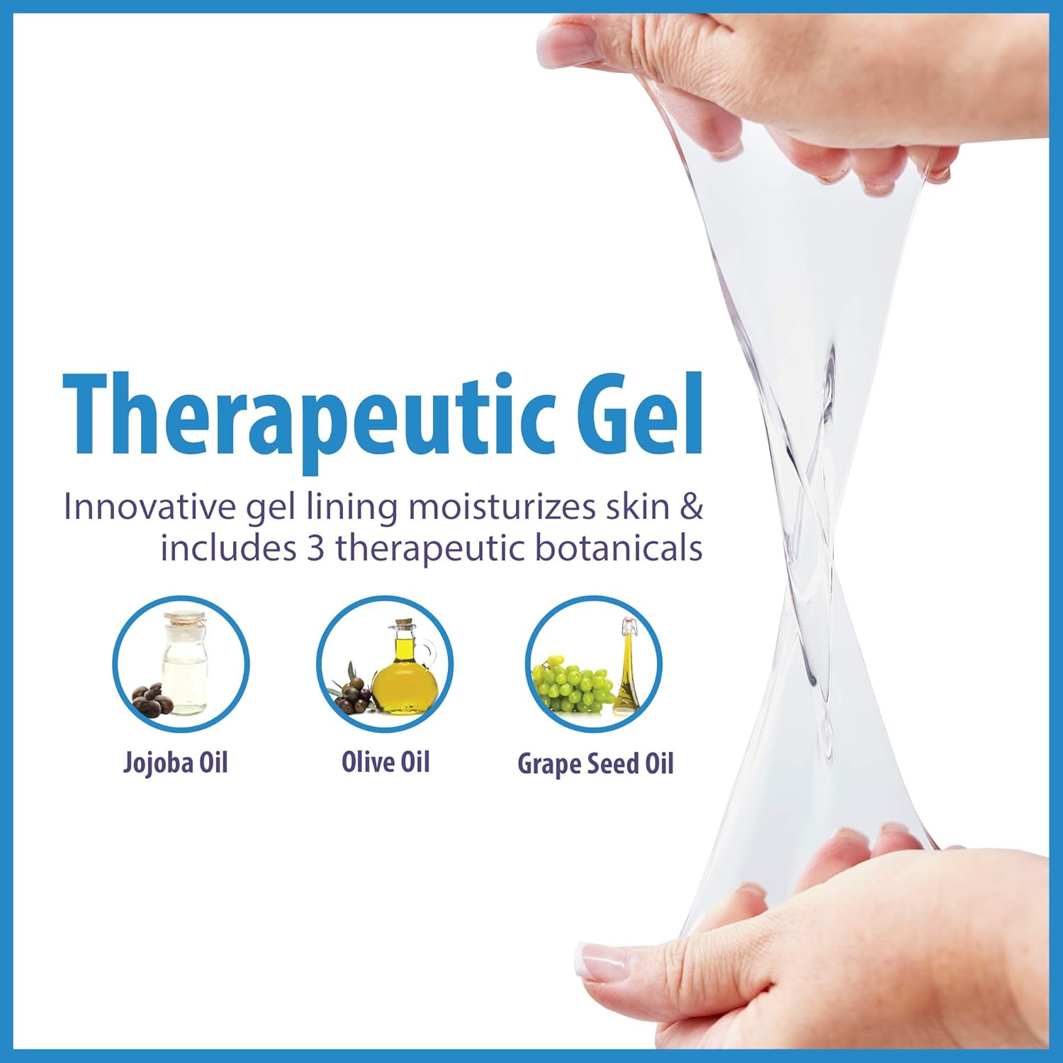 NatraCure Moisturizing Gel Gloves - (For Dry, Cracked Skin, Aging Hands, Cuticles, Eczema, After Hand Washing, Instead of Overnight Sleeping Gloves, Lotion, Cream) - Color: Aqua : Beauty