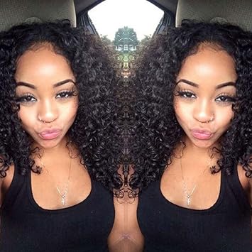 Amazon Com Fashijia 3b 3c Kinky Curly Brazilian Virgin Hair 360