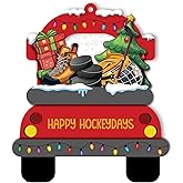 BlinkWishes Hockey Christmas Ornament for Lovers, Fans, Players, Team - Skates, Helmet and Stick Keepsake Hanging Xmas Tree Decor