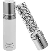 Veemoon Portable Retractable Travel Hair Brush, Small Round Hairbrush Blow Drying Curling Brush Anti Tangle Mini Hairbrush for Bangs and Short Hair Styling, Pocket Brush for Women on the Go (White)