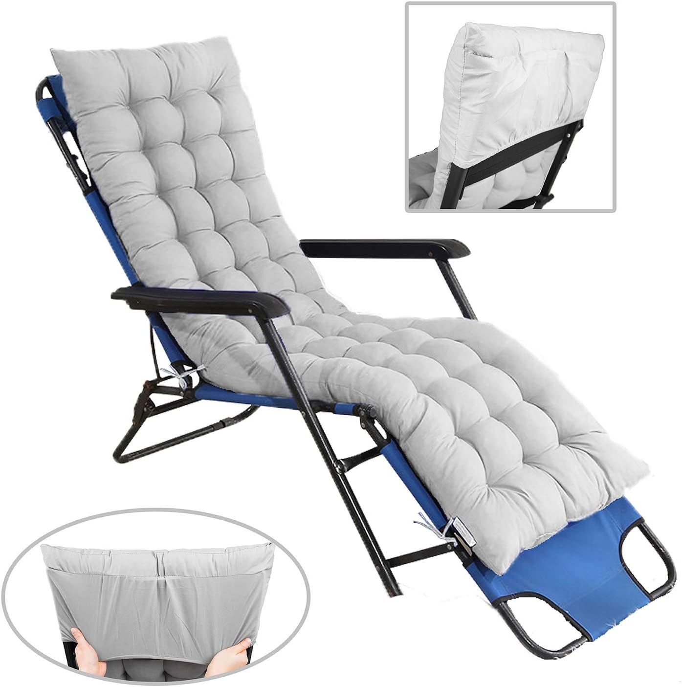 Heyjewels Auflagen für Gartenliegen,Auflage Sonnenliege Gartenliege