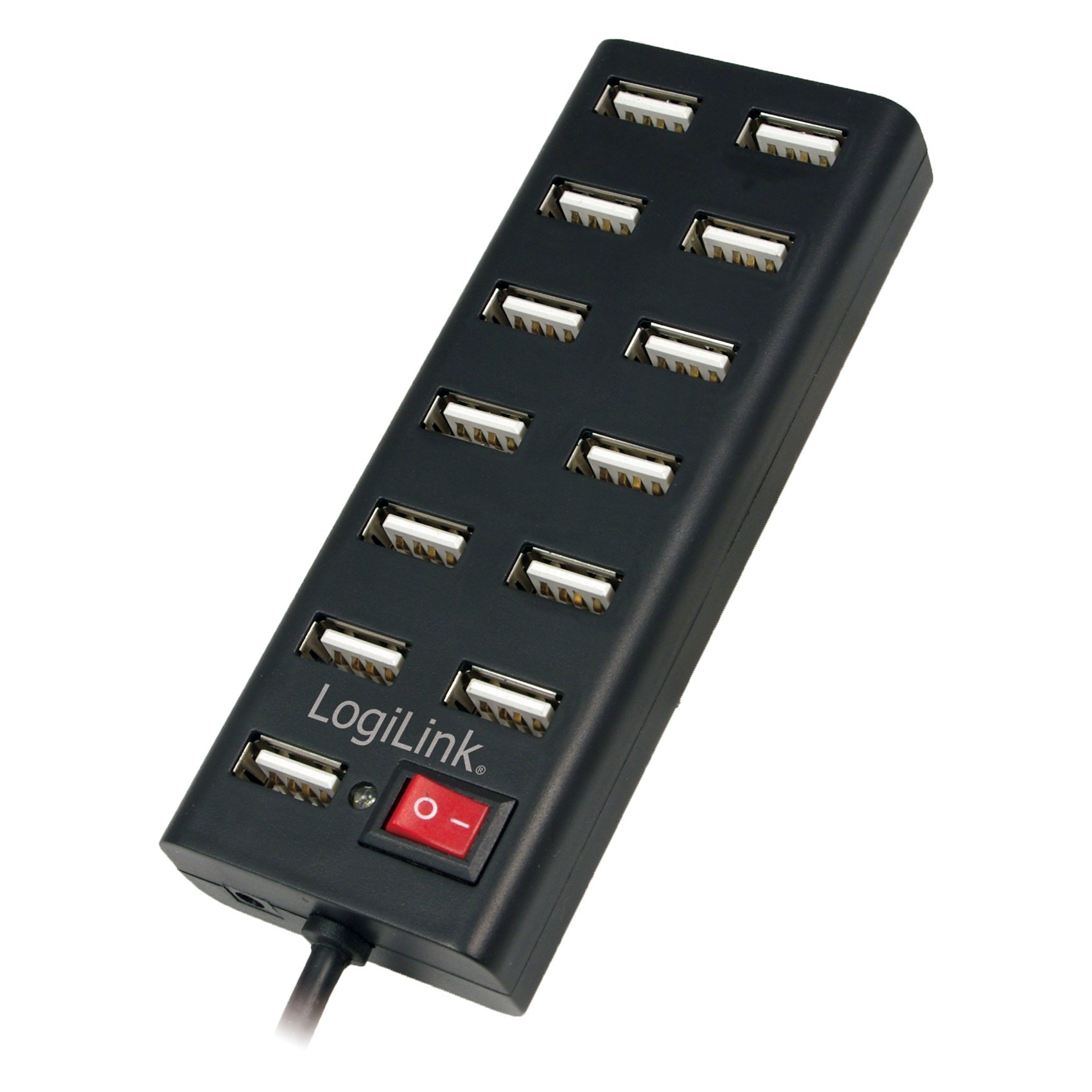 LogiLink USB 2.0 Hub 13-Port with On/Off Switch - hub - 13 ports - desktop