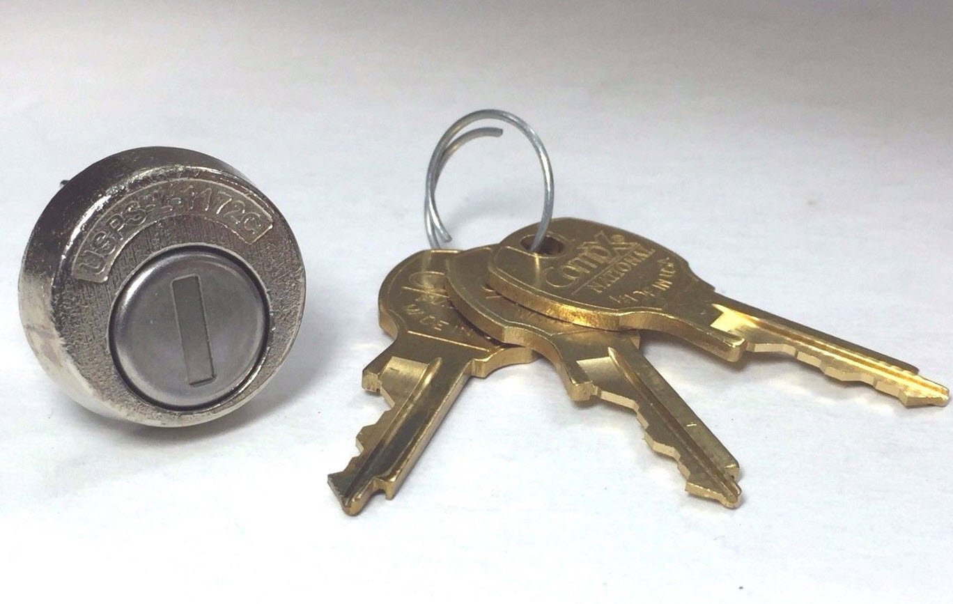 Photo 1 of CompX USPS-L-1172C National Mailbox Lock C9100 (Lock with 3-Keys)