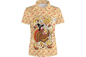 HUURAY Women's Golf Shirt Moisture Wicking Quick Dry Polo Shirts Golf Outfits Golfer Gifts Ladies Polo Shirts