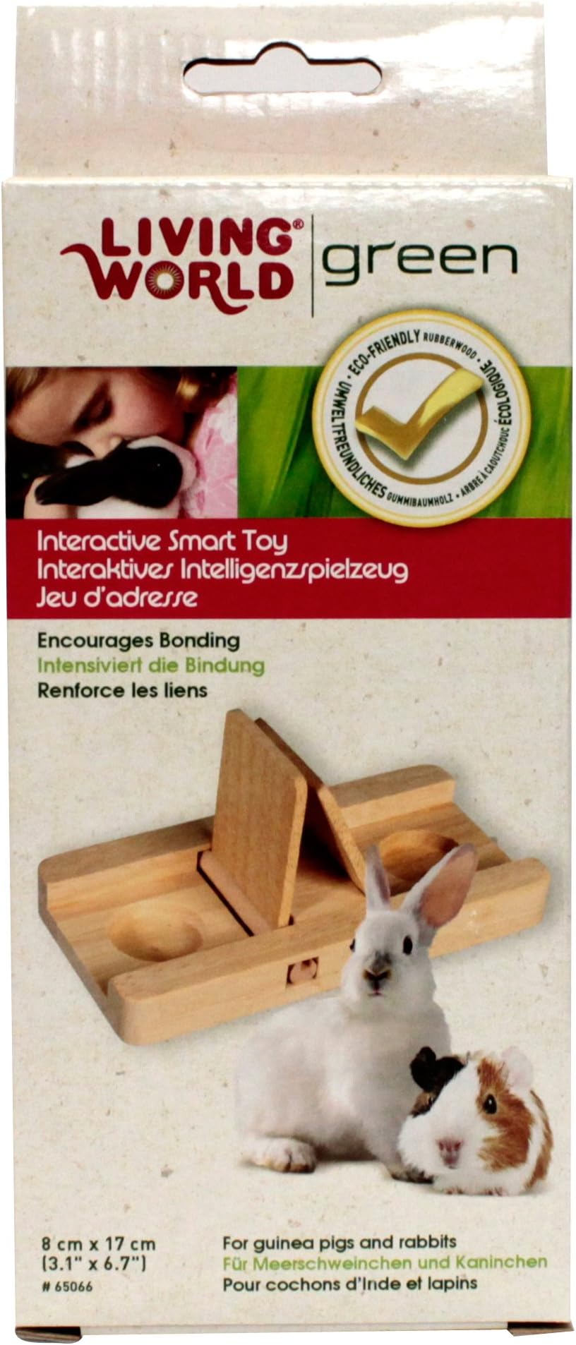 Living World Green Smart Toy Sliding Game for Gerbils/Guinea Pigs/Rabbits, Large