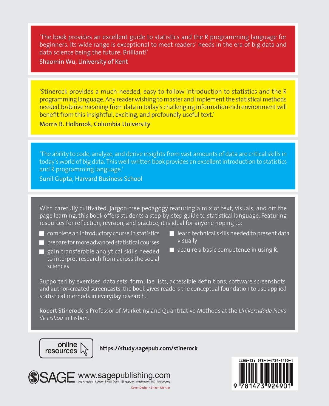 Amazon Fr Statistics With R A Beginner S Guide Stinerock Robert Livres