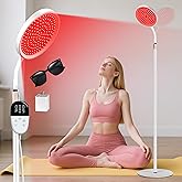 LanSuper Red Light Therapy for Body, Red Infrared Light Therapy Lamp with Stand, 660nm and 850nm Near Infrared Redlight Therapy, LED Red Light Therapy Device for Face and Full Body at Home(140 Beads)