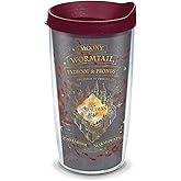 Tervis Harry Potter - Black Marauders Map Made in USA Double Walled Insulated Tumbler Travel Cup Keeps Drinks Cold & Hot, 16oz, Classic