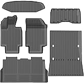 PawteIin All-Weather TPE Floor Mats 6PCS -Compatible with Cybertruck 2024-2026, Full Coverage Cargo Liner & Frunk Mat Heavy-Duty Anti-Slip Interior Accessories