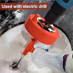 Drain Snake, Plumbing Snake with Drill