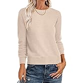 ANRABESS Sweater for Women Long Sleeve Crewneck 2026 Spring Winter Soft Loose Fit Basic Knit Pullover Sweaters Top Outfits