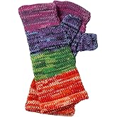 GreaterGood Alpaca Fingerless Mittens Gloves for Women 100% Super Soft Alpaca Fiber Handmade Fair Trade Typing Texting Gloves