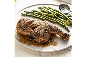 CS CUISINE SOLUTIONS SOUS VIDE Cuisine Solutions - Fully Cooked Sous Vide - Seared Half Chicken With Thyme (Two - 19 Ounce Pouches) (4 Servings) - Gourmet Meal Starter