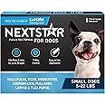 NEXTSTAR Flea and Tick Prevention for Dogs, Repellent, and Control, Fast Acting Waterproof Topical Drops for Small Dogs, 1 Month Dose