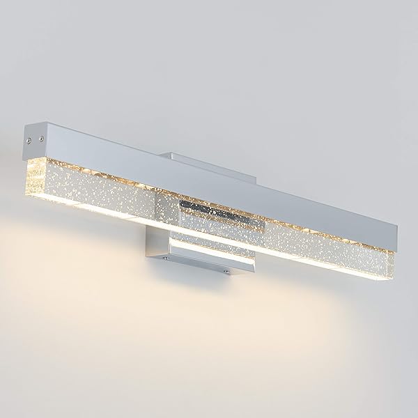ARTIKA BUBBLE BAR 23W INTEGRATED LED MODERN VANITY LIGHT FIXTURE, CHROME FINISH – IDEAL FOR BATHROOM LIGHTING -1300 LUMENS, 3000 KELVIN, NO BULB REQUIRED