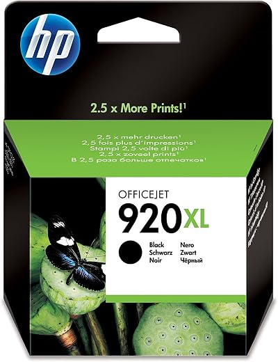 HP 920XL Black High Yield Ink Cartridge CD975AE Original OfficeJet 1200 Pages
