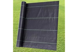 YSMN Weed Barrier Fabric Planting Cover - 3 x 150 FT Heavy Duty Landscape Fabric Ground Cover Block for Outdoor Planting
