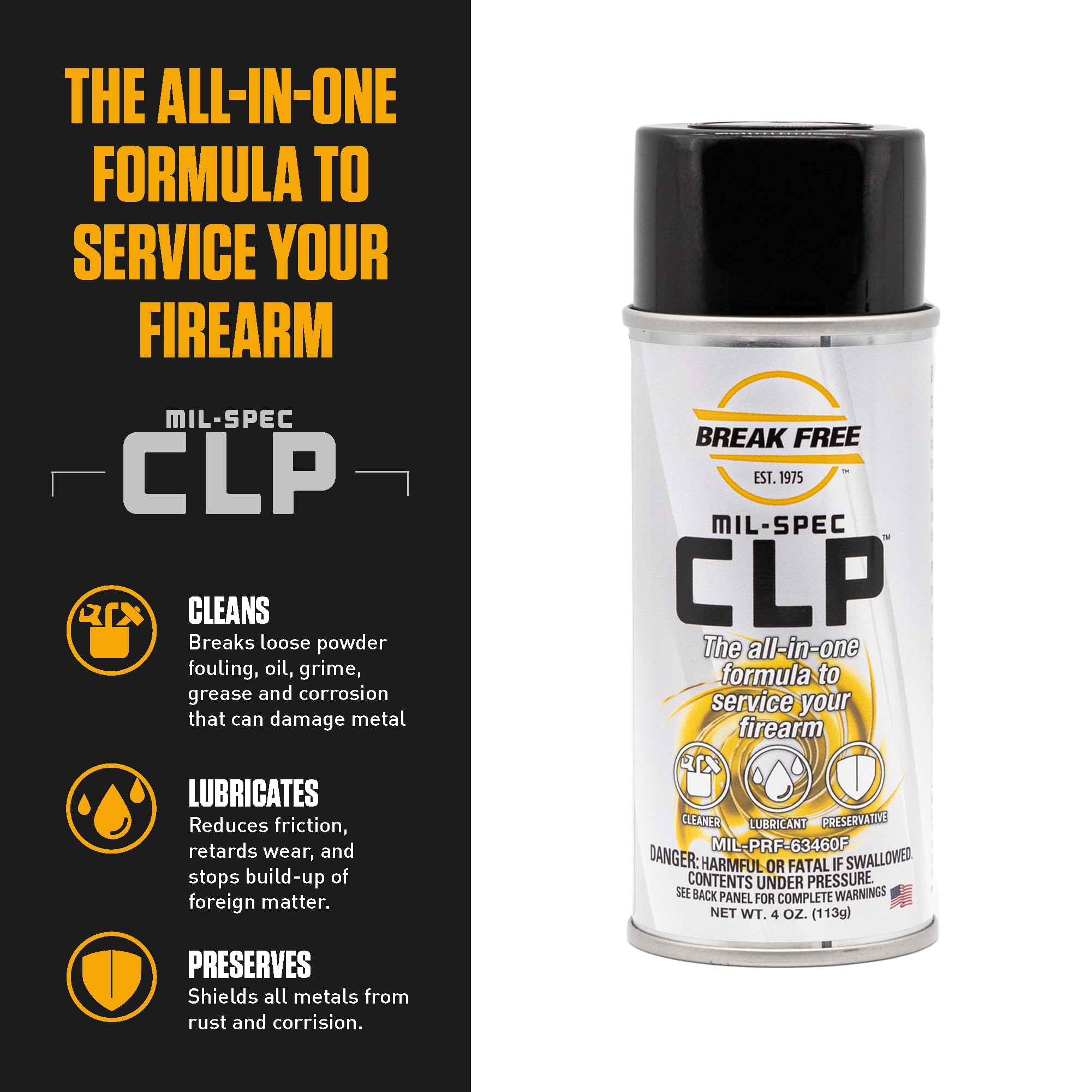 Break Free CLP Cleaner Lubricant and Preservative Aerosol Gun Cleaner