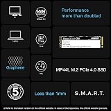 TEAMGROUP MP44L 1TB NVMe PCIe Gen 4x4 M.2 SSD 5000MB/s Read Laptop Desktop view 3