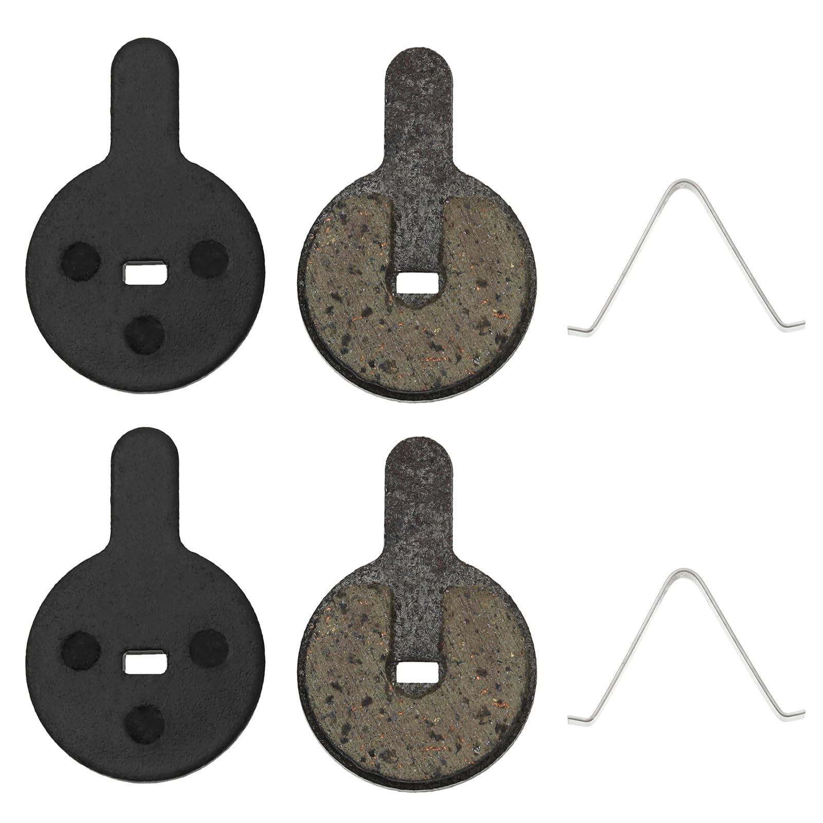 ECSiNG 2 Pairs Scooter Disc Brake Pads Compatible with Kugoo G2 Pro Resin Semi-Metal Brake Pads Scooter Accessories 33.3x22.3x3.9mm Black
