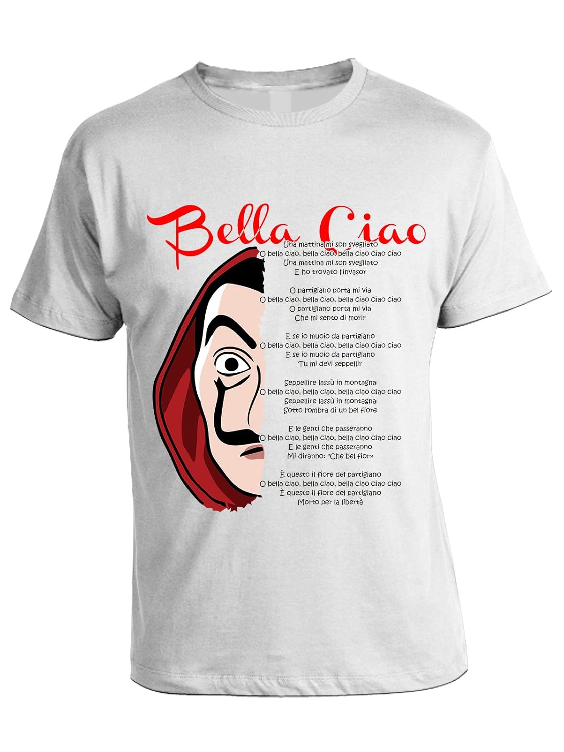 Bubbleshirt Tshirt La Casa Di Carta La Casa De Papel Bella Ciao Serie Tv In Cotone By