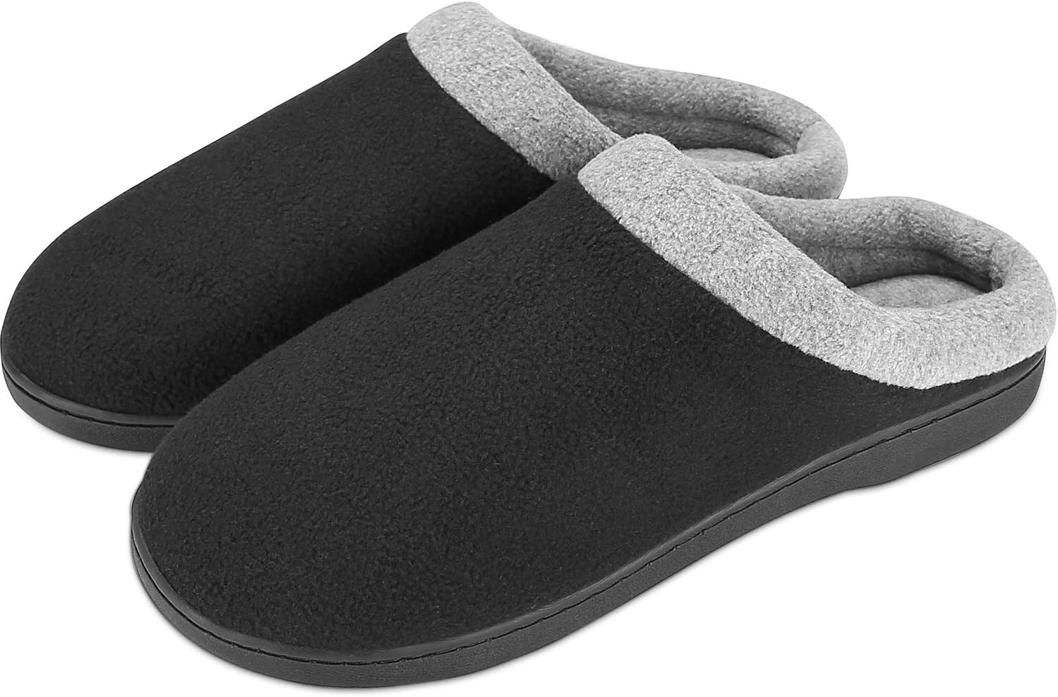 Puricon Men's Slippers, Soft Cozy Comfortable Memory Foam Non-Slip Autumn Winter Indoor Slippers Breathable House Shoes for Men