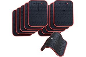 VRBFF Car Scratch Protector for Trunk Bike Rack, Anti-Scratch Anti-Collision Non-Slip Silicone Pads, Car Paint Protective Pads Car Tire Pattern Non-Slip, Bike Car Rack Accessories(10 Pack)