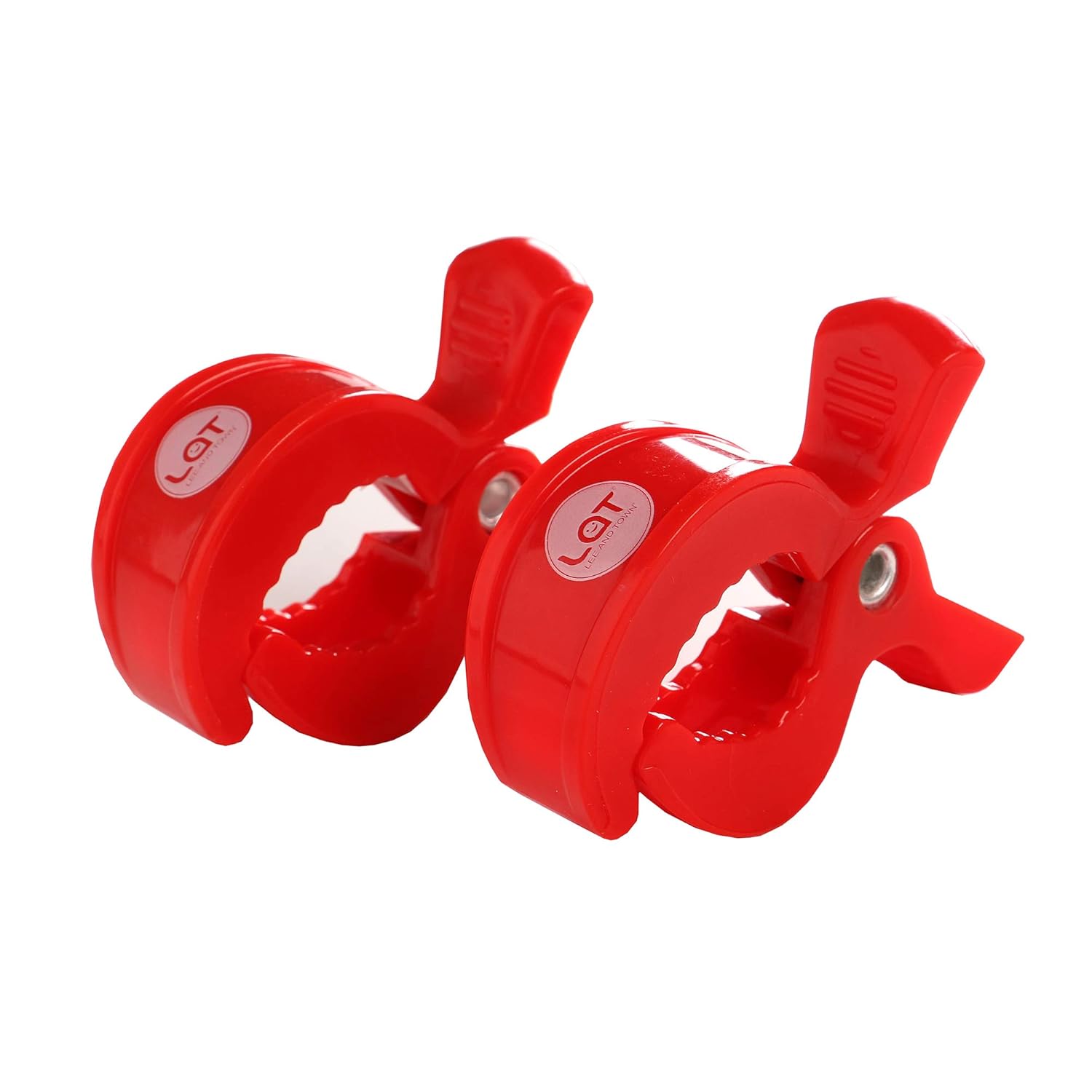 4 Pack,Boys LAT Baby Stroller Pegs Clips To Hook Muslin and Toys Car