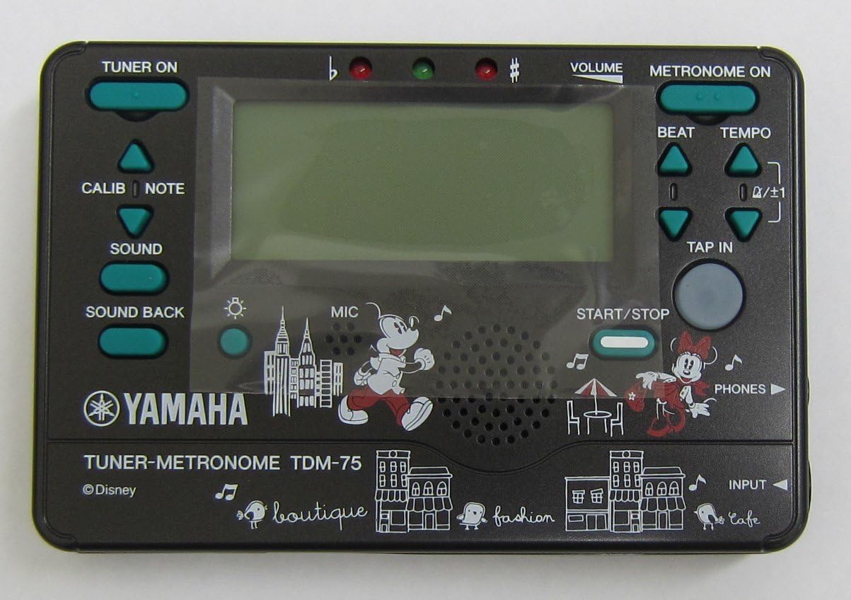 Amazon ヤマハ チューナーメトロノーム Tdm 75dmn3 ミッキー ミニー チューナー 楽器