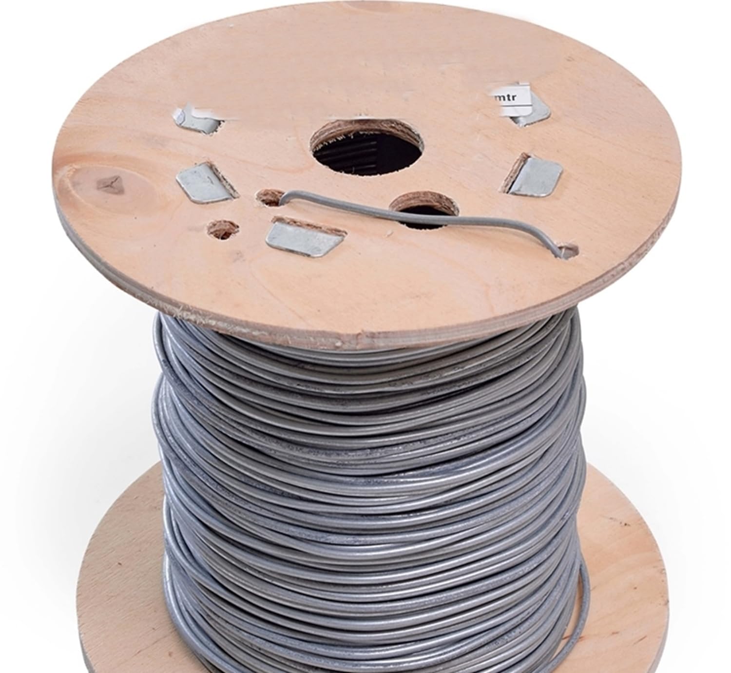 F&G Supplies 75m roll of 3.15mm diameter galvanised mild steel line or straining wire in a handy spool