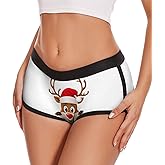 Aueyan Womens Boyshorts Panties Stretchy Boxer Briefs Novelty Lounge Sleep Shorts