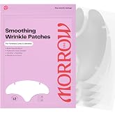 Morrow Forehead Wrinkle Patches Peptide Face Tape Overnight 36 Count | Overnight Patches for Smoothing Fine Lines and Wrinkles, Anti Aging Stickers for Forehead, Bonus Smile Line