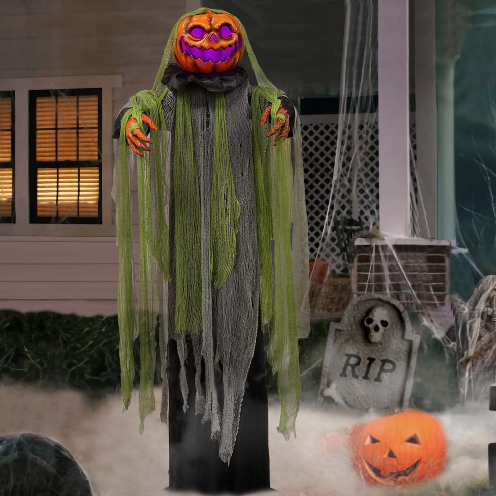 Photo 1 of Halloween Decorations Outdoor - 6 Ft. Large Animated Root of Evil Prop with Spooky Sound - Sound & Touch Activated Sensor - Animatronic Scary Props Decor for Home Party Indoor Outside Yard Decoration