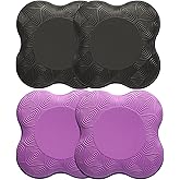 MBHKRRS 2 Pack Yoga Knee Pads Mat Set - Extra Thick Foam Kneeling Pad Cushion for Knees, Elbows, Wrists, Head - Yoga Essentials for Women Men, Non-Slip Pilates, Meditation, Floor Workouts