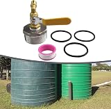 Drhomeam 2 Inch Drum Faucet with Gasket for 55 Gallon Oil Water Buckets view 5