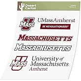 Desert Cactus UMass University of Massachusetts Amherst Sticker Minutemen Vinyl Decal Laptop Water Bottle Car Scrapbook Sheet (Type 2)