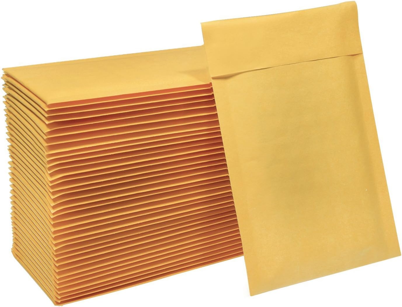 HBlife 4x8 Inches Kraft Bubble Mailers Self Seal Padded Envelopes, Pack of 50 : Office Products