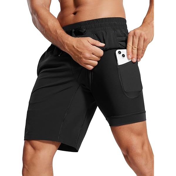 CRZ YOGA Mens 2 in 1 Running Shorts 7