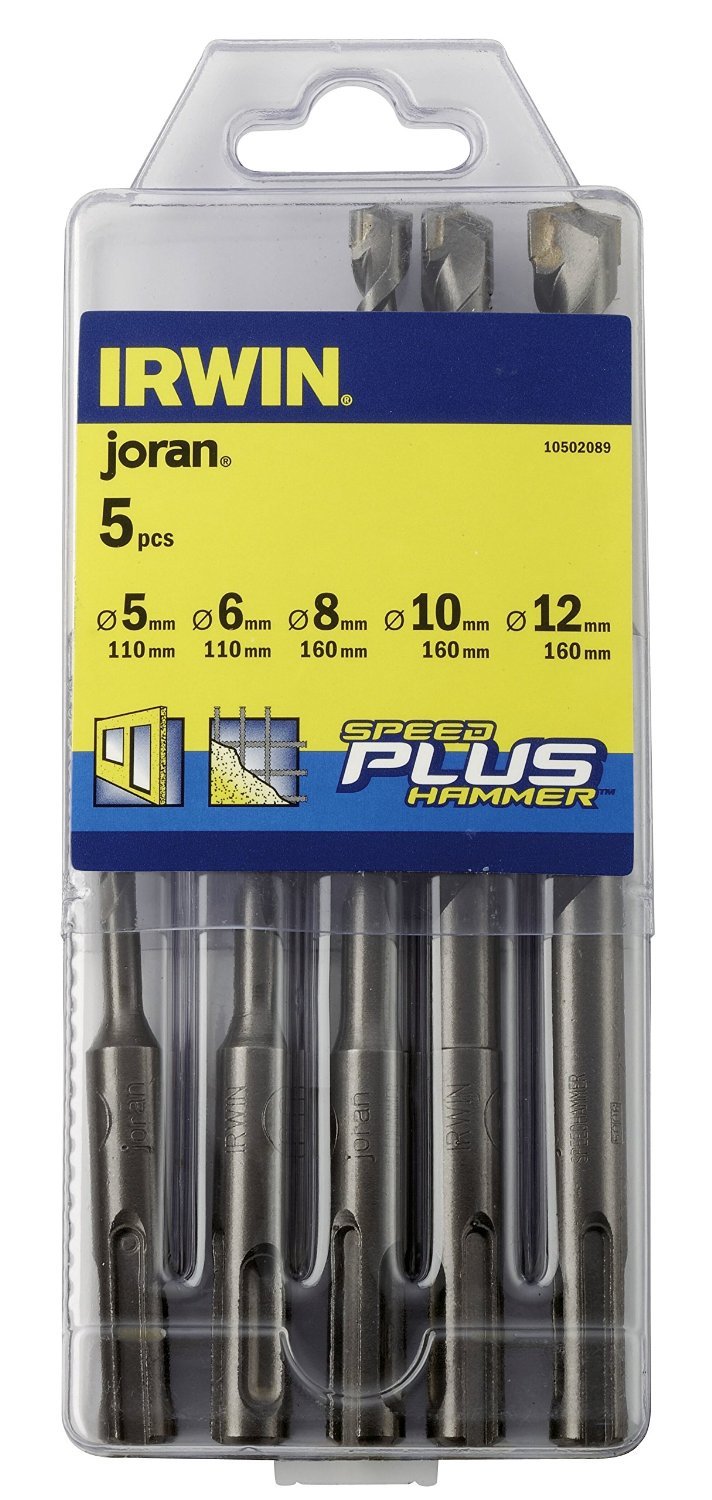 IRWIN 10502089 Speed Hammer Plus Drill Bit Set (Pack of 5)