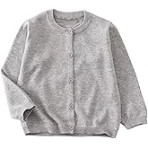 YAGATA Toddler Sweaters Baby Boys Girls Cardigan Sweatshirt Cotton Button Up Knit Long Sleeve Jacket Fall Tops