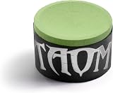 Funky Chalk Taom V10 Professional Chalk Round Green with Free Cue and Case Towel view 2