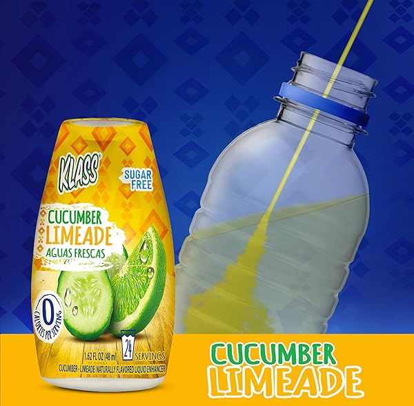 KLASS AGUAS FRESCAS WATER ENHANCERS, CUCUMBER LIMEADE, 1.62 OUNCES