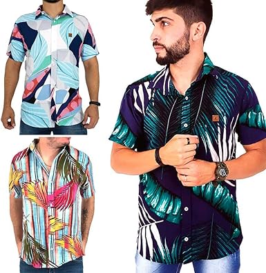 camisas sociais com estampas
