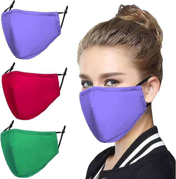 3pc Hypoallergenic face Masks with Filter ket Decorations
